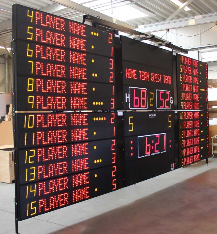 Спортивное табло для баскетбола FIBA-1 сборно-разборная модель